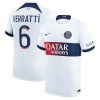 Original Fußballtrikot Paris Saint-Germain Verratti 6 Auswärtstrikot 2023-24 Für Herren